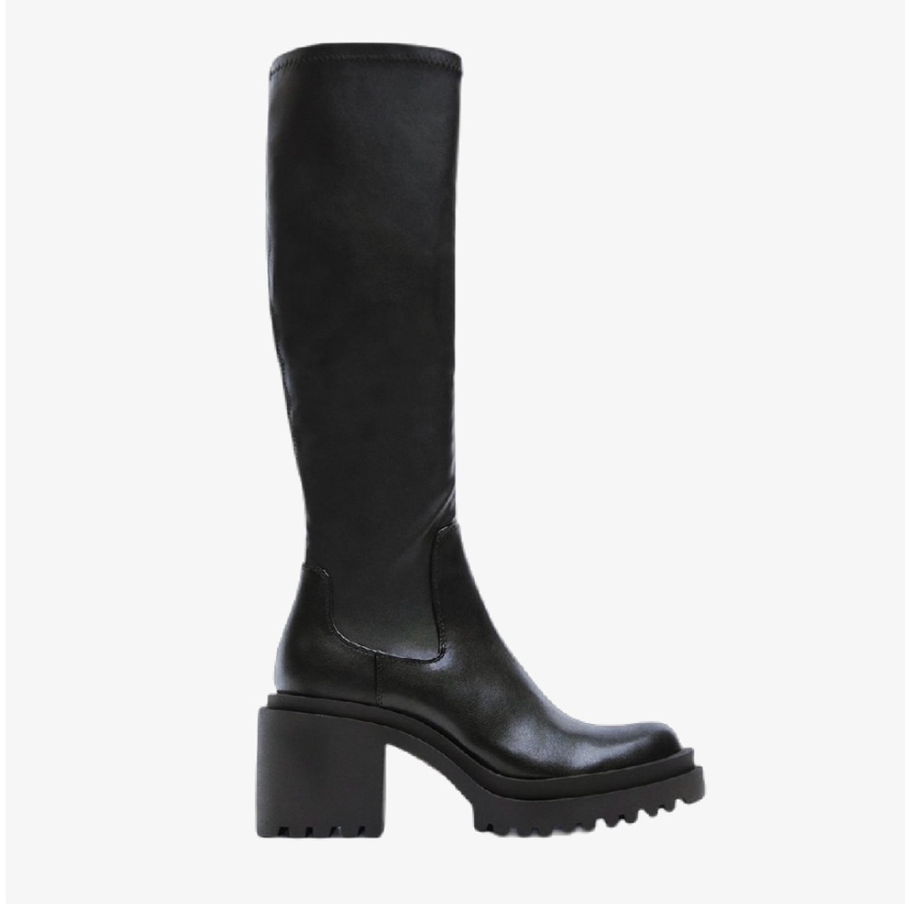 Zara Stretch Knee-High Boots